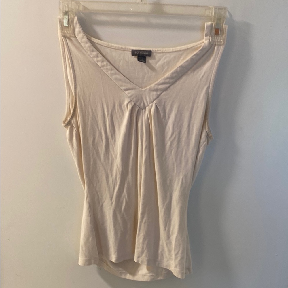 Vince Camuto Cream Sleeveless Top